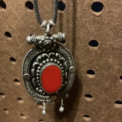 Necklace With Silver Pendant 