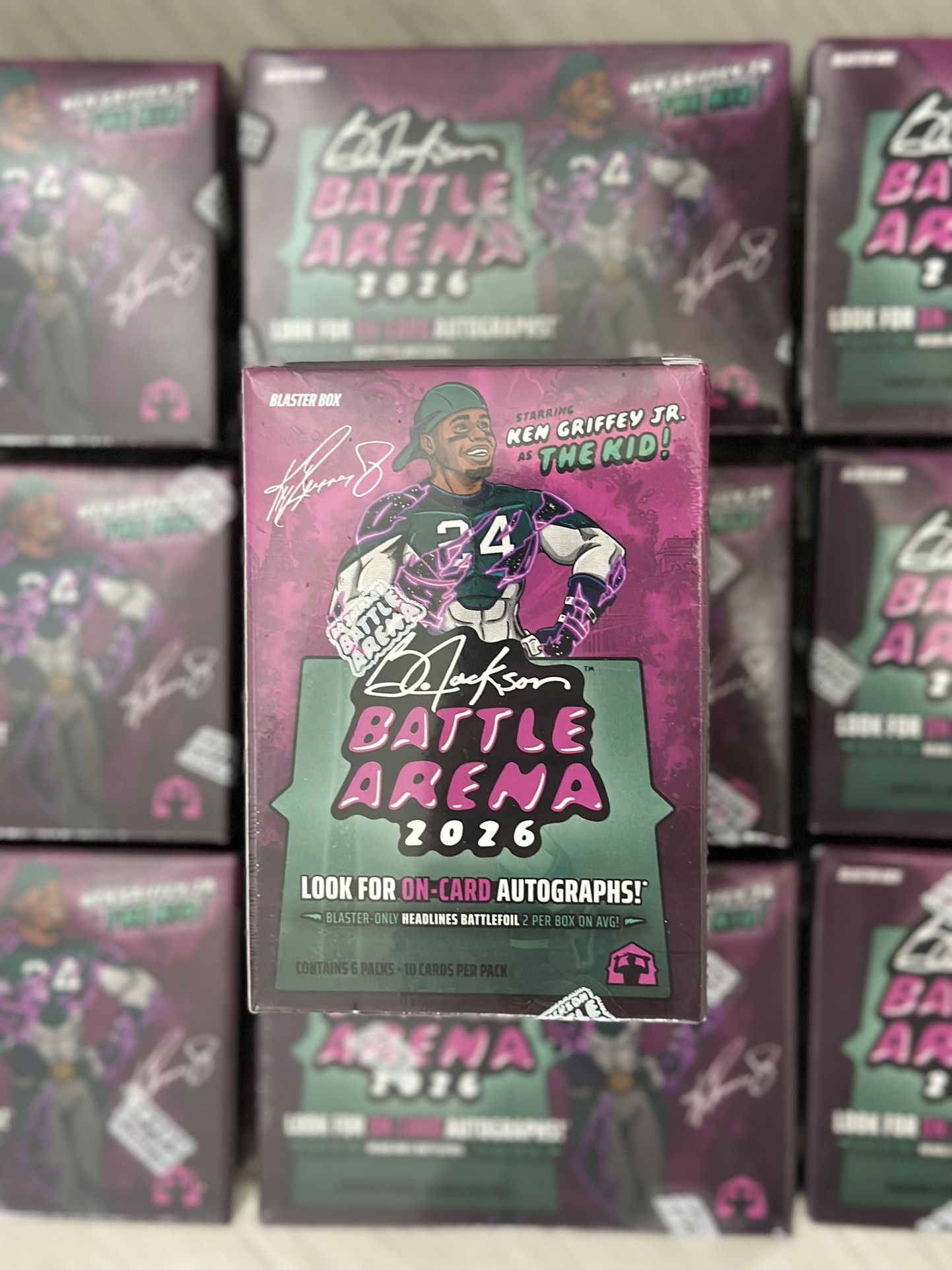 2026 BO JACKSON BATTLE ARENA KEN GRIFFEY THE KID BLASTER BOX NEW SEALED
