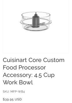 Cuisinart small work bowl perfect for small batches.