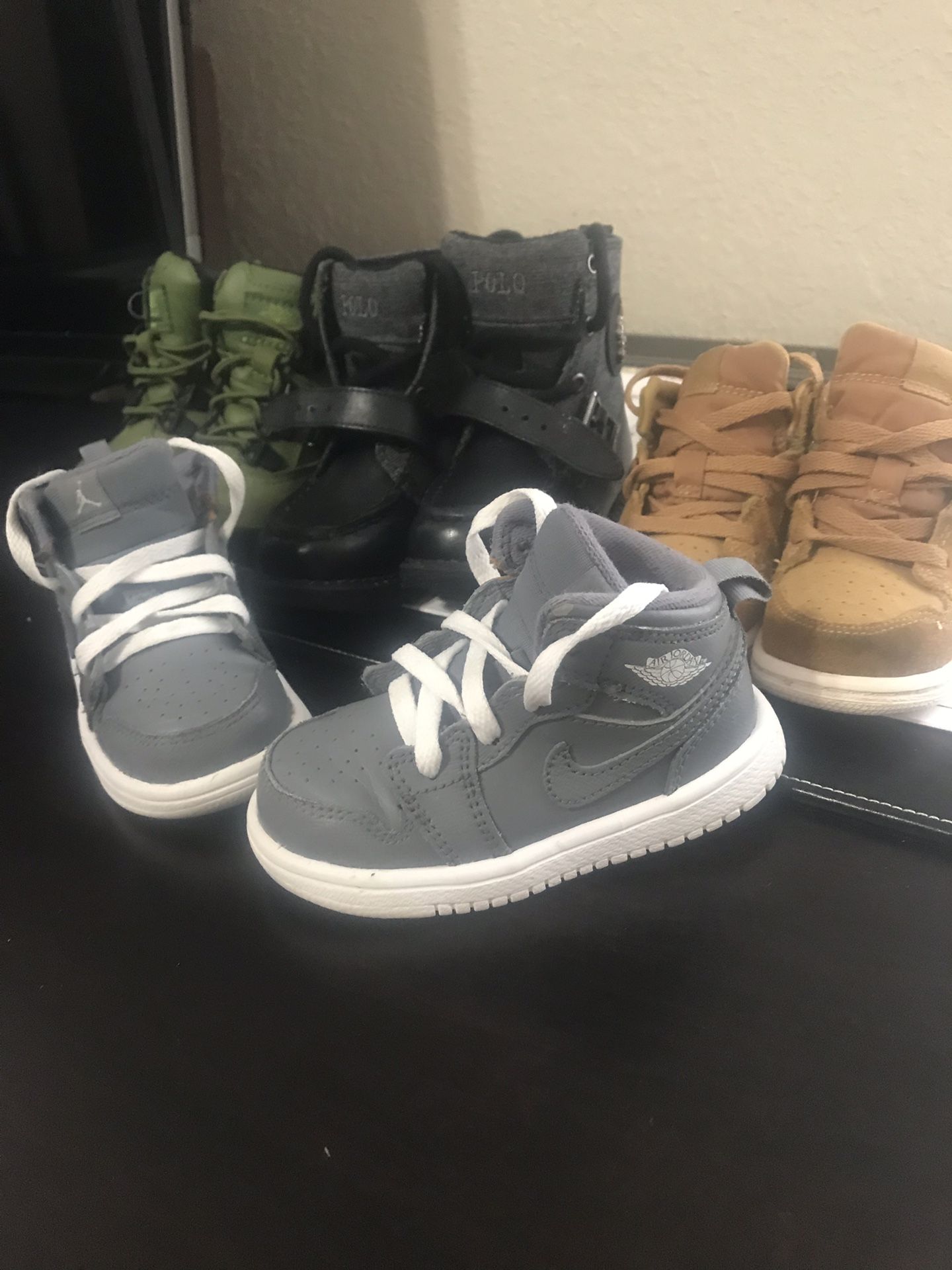 Jordan, Timbaland, Polo boots kid’s sizes