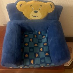 Build A Bear Sofa Chair Bed Pull Out Blue  Plush