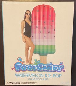 Pool Candy Giant Watermelon Ice Pop Pool Float BRAND NEW