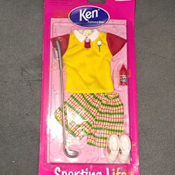 Vintage 1998 Ken Sporting Life Fashions Clothing Golf style Mattel