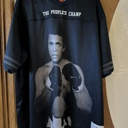 Muhammad Ali Jersey Grey Black Large