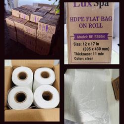 4 Rolls Salon Flat Bag On Roll 