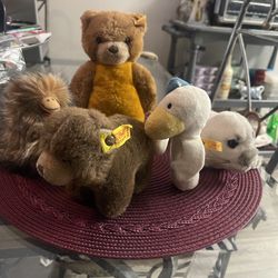 Steiff Animal Collection Of 5