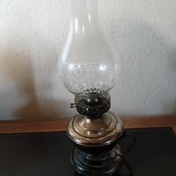Antique Oil Wick Lamp