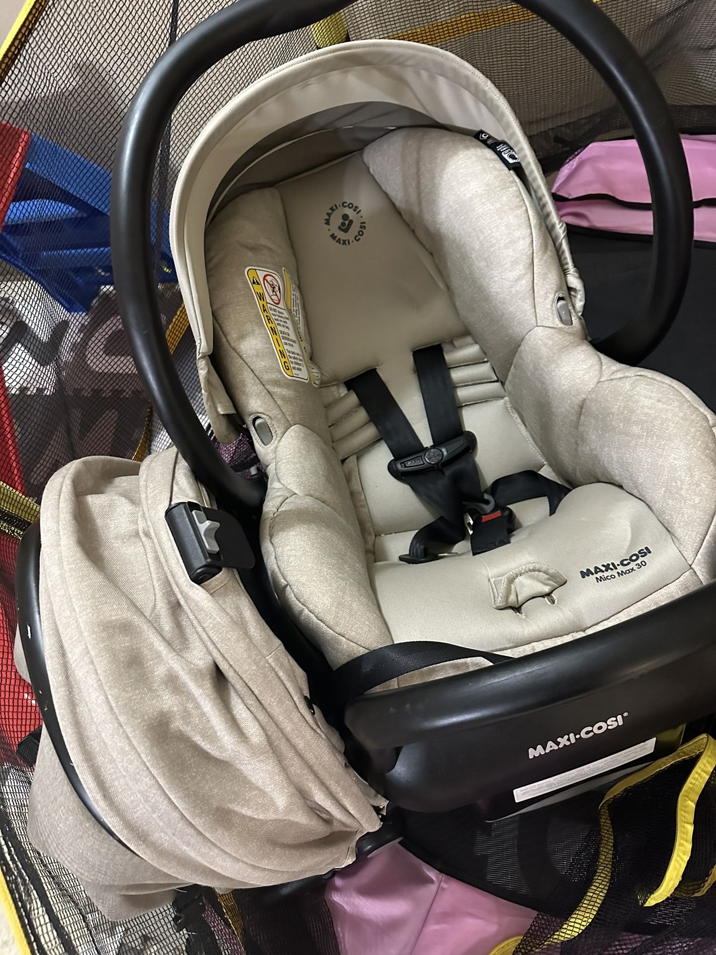 Toddler Car Seat 2-1 With Stroller And Bassinet 