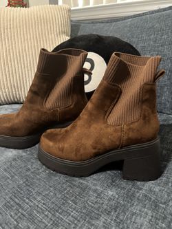 Brown Platform Boots