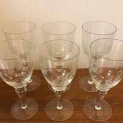Crystal wine glasses and Champagne Flutes 