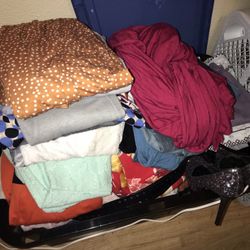 MOTHER/DAUGHTER CLOTHES Lot (3 Bins Worth) Mostly Size Large Some Medium