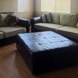 Sectional Sofa With Ottoman 3 Piece Set 800$ OBO
