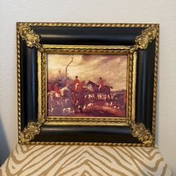 British Hunt Scene Framed Art