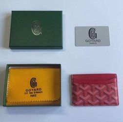 Designer Red Card Holder