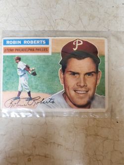 Robin Roberts Baseball Card. 