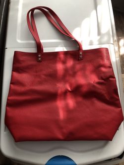Red ‘Thirty-One’ around town tote bag