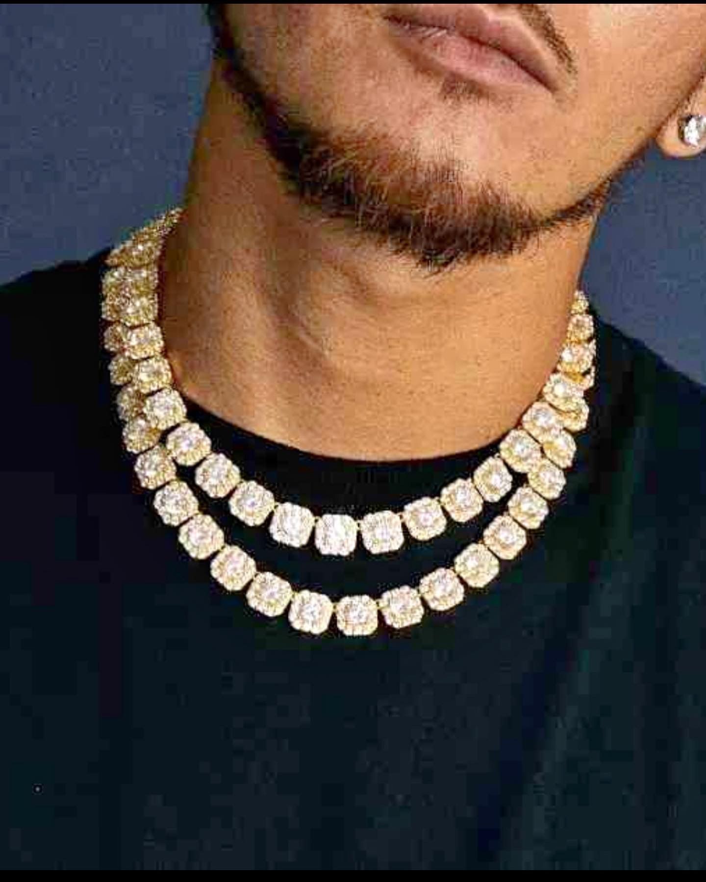 Full Icedout Diamond Cubic Zirconia 10mm Tennis Necklace