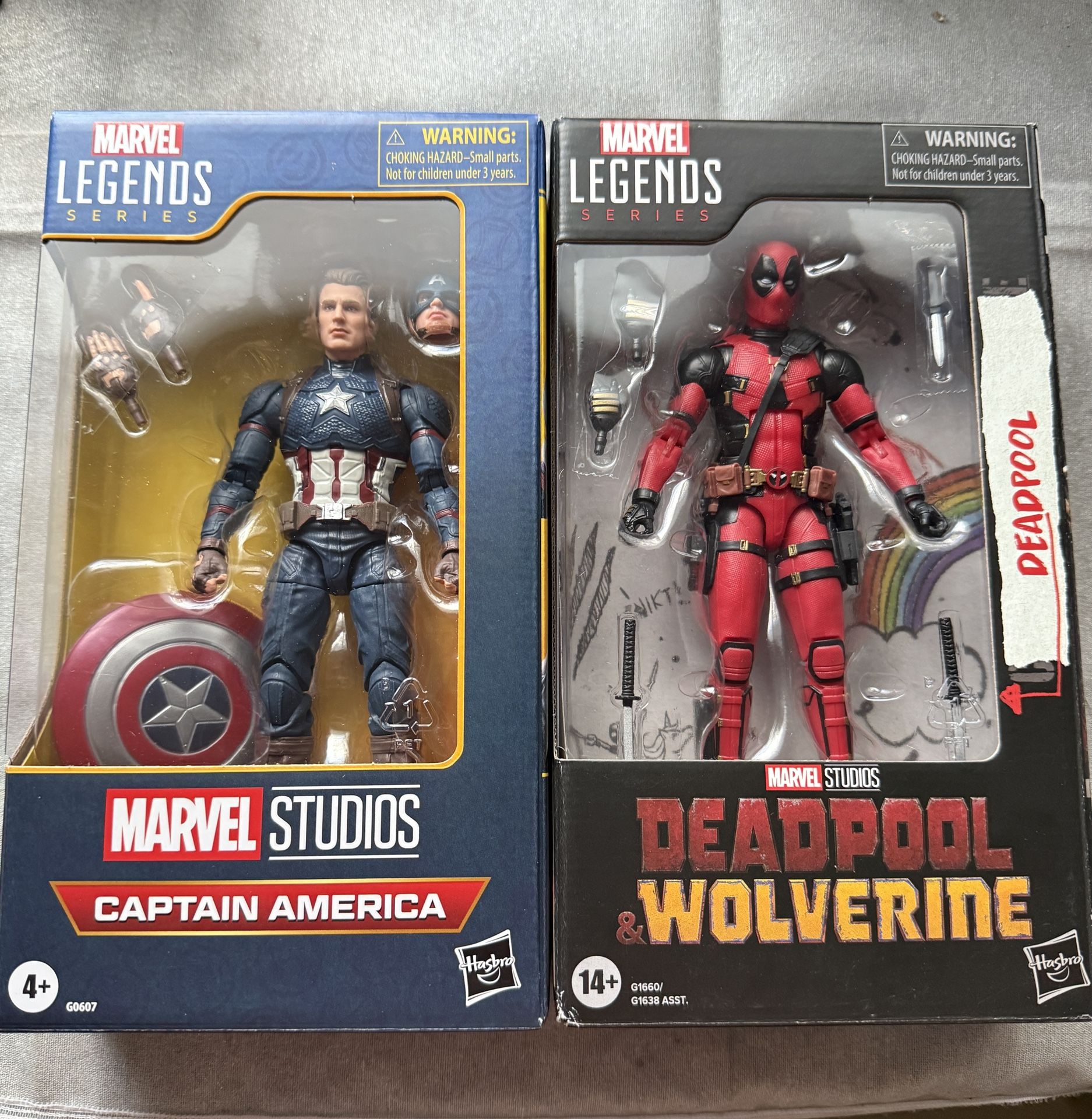 Marvel Legends Series Captain America & Deadpool bundle 6in Avengers Endgame
