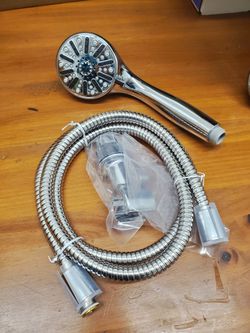 Glacier Bay 1-Spray 3.3 in. Single Wall Mount Handheld Shower Head in Chrome