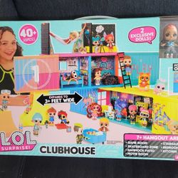 LOL Surprise Clubhouse Playset with 40+ Surprises and 2 Exclusives Dolls 