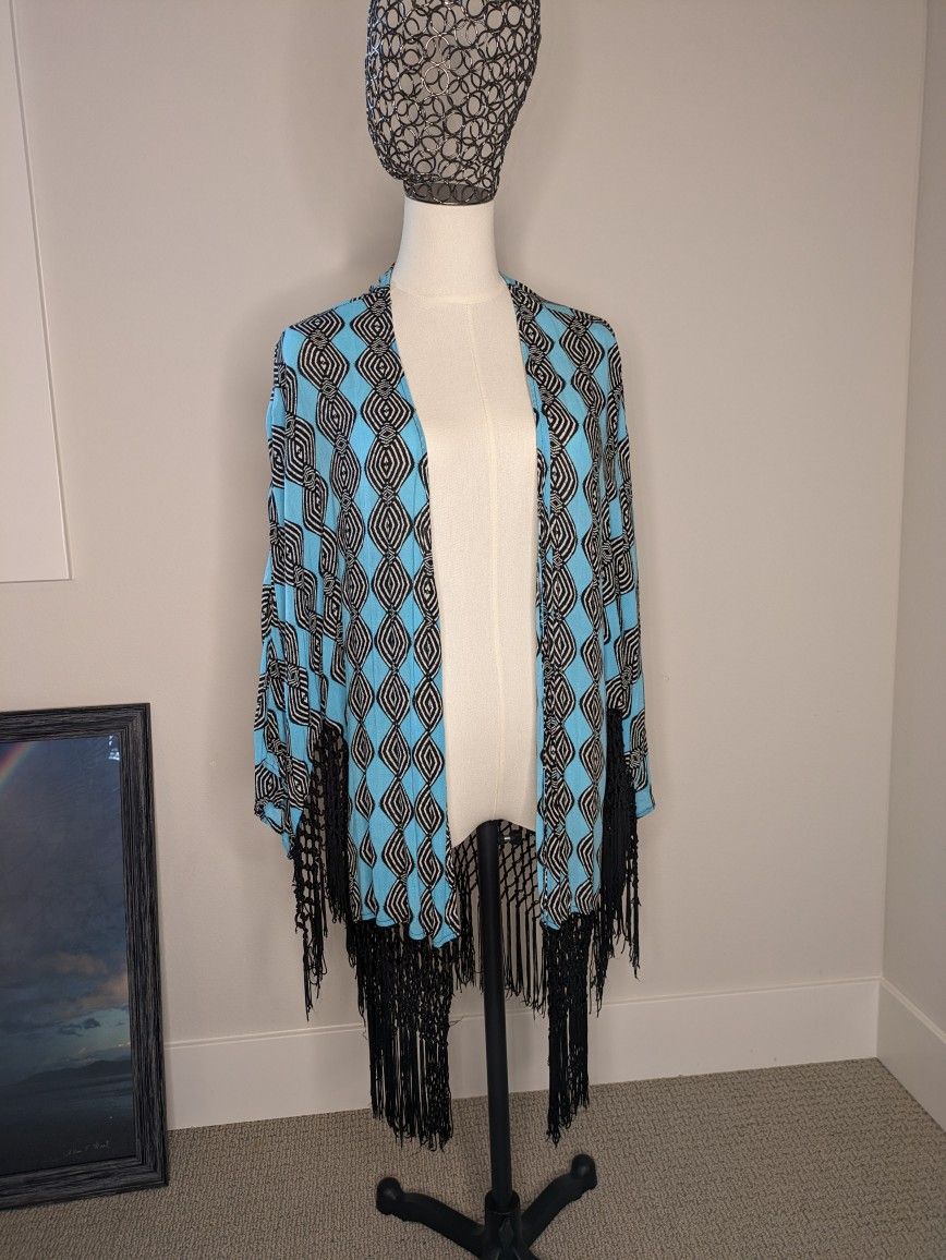 Fringe Swimsuit Cover Shawl