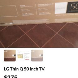LG Thin Q 50 inch TV