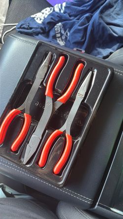 Snap on long plier set brand new