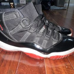 Nike Air Jordan 11 XI Retro Bred Playoffs Size: 8.5 378037-010 Men