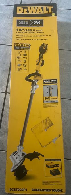 Dewalt Max 20v Brushless Foldind String Trimmer kit 14”(355.6 mm)