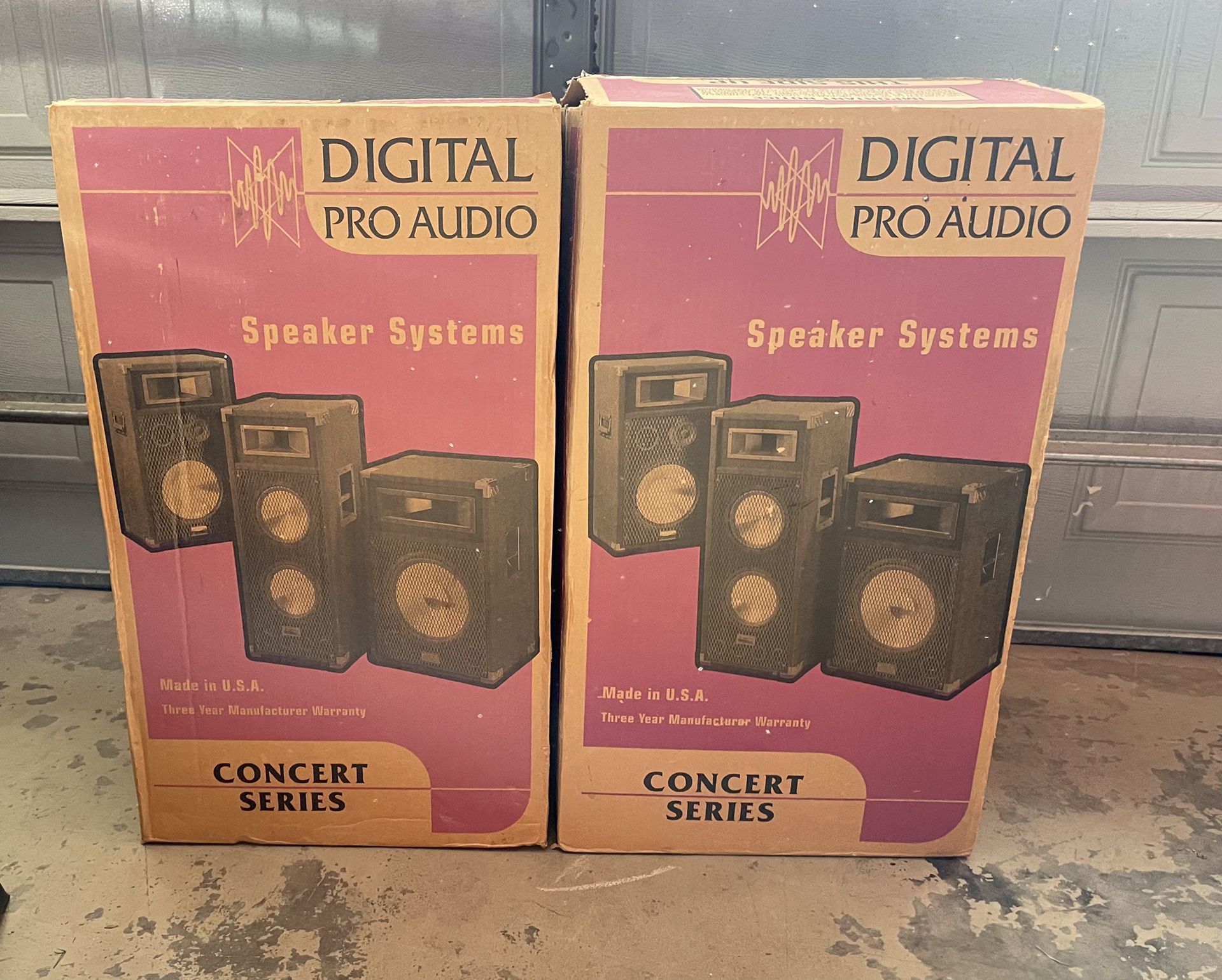 Digital Audio Pro Speakers; Model DPA 312; 350 Watts