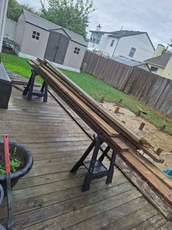 Pressure treated boards for deck used