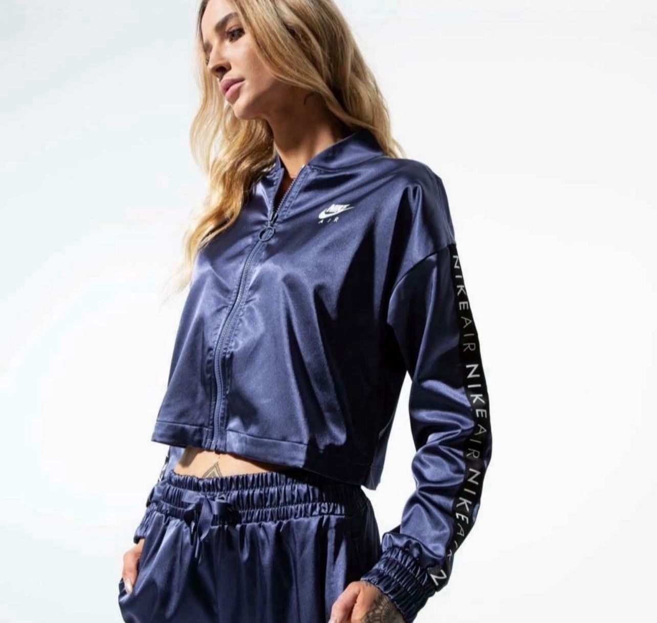 Nike Track Air Women's Satin Track Jacket Size Large