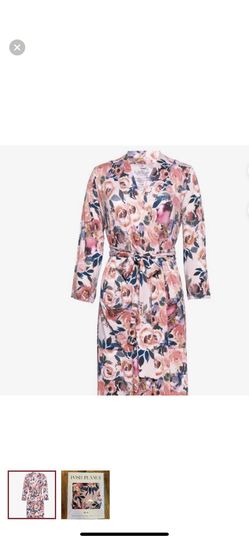 Posh Peanut Maternity or Postpartum Nursing robe in Dusk Rose - NEW in box Size Small