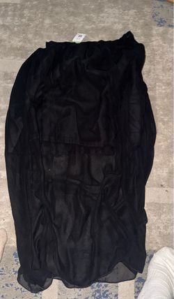 Black Sheer Maxi Skirt with Tags