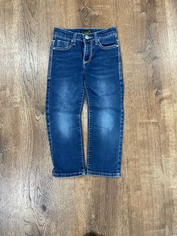 Ace Diamond blue jeans with white stitching, Size: 6