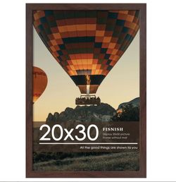 Fisnish 20x30 Picture Frame, Walnut Woodgrain
