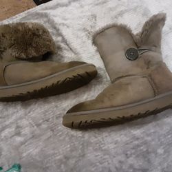 Gray Ugg Australia Booties Size 11