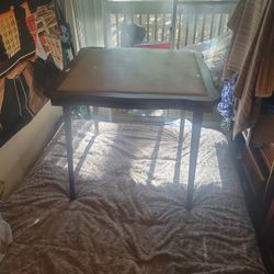 Antique Soft Top Folding Leg Table 