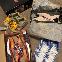Nike Shoes And Dragon Ball Z Adidas + Burberry Shirt 