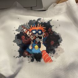 Chuckie Meets Chuckie White Tote 