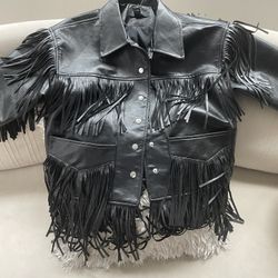Fringe jacket, small.