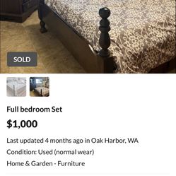 Full bedroom Set 