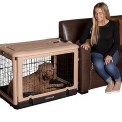 36” Dog Crate - Tan