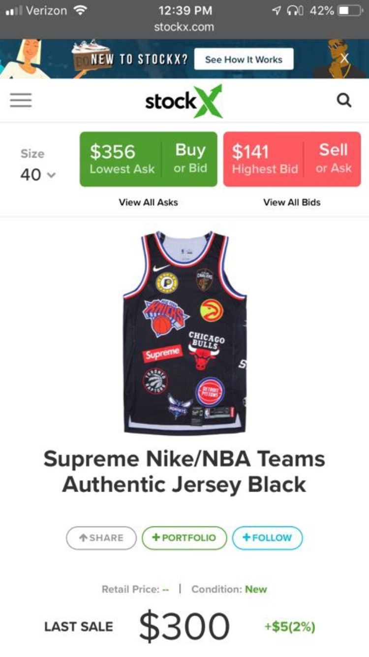 Supreme jersey