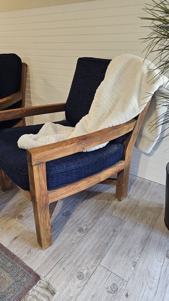 Custom Teak Wooden Chair Set