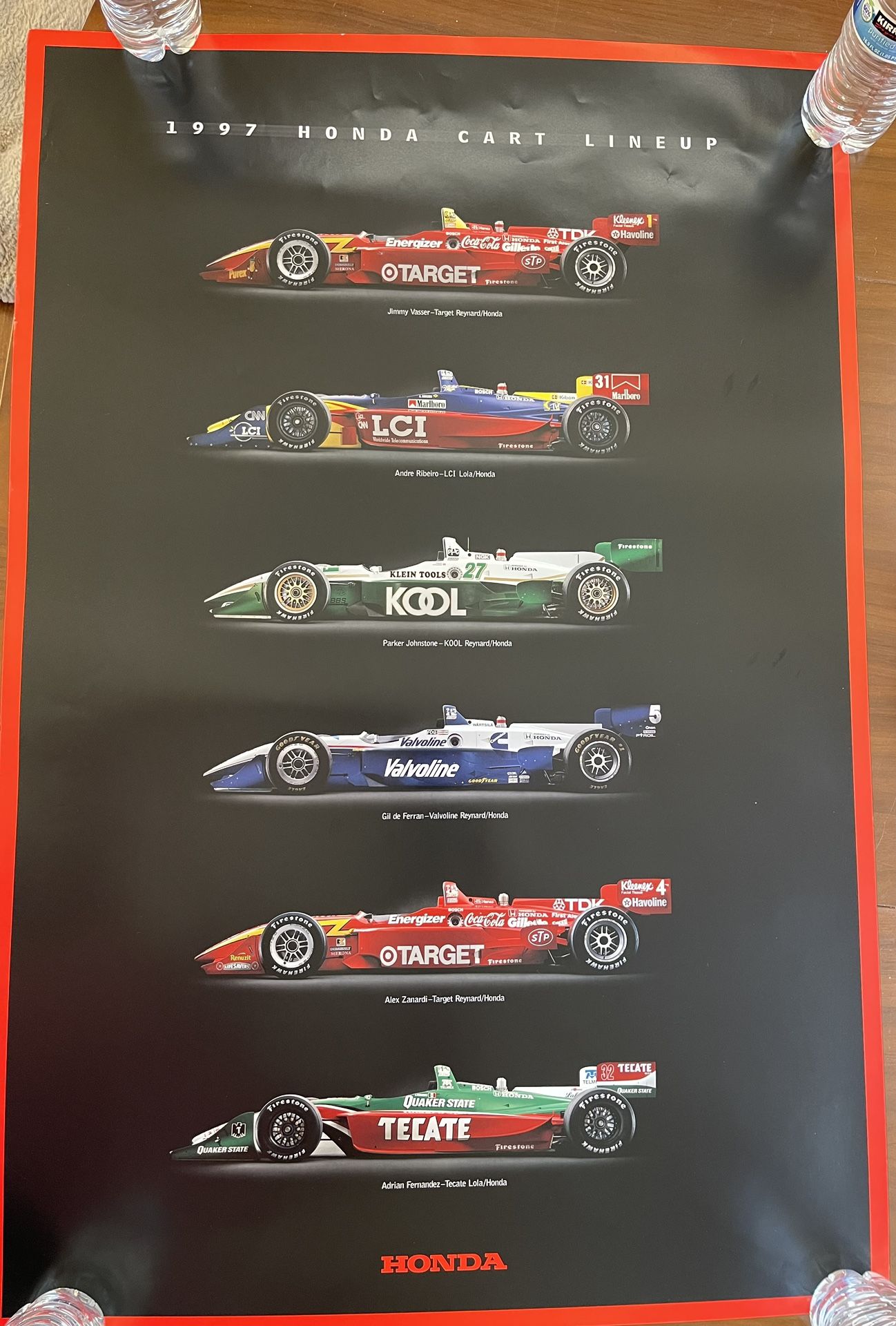 Team Honda PPG CART (IndyCar) Racing Series Poster