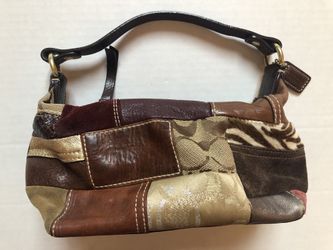 Coach patchwork pouch makeup bag