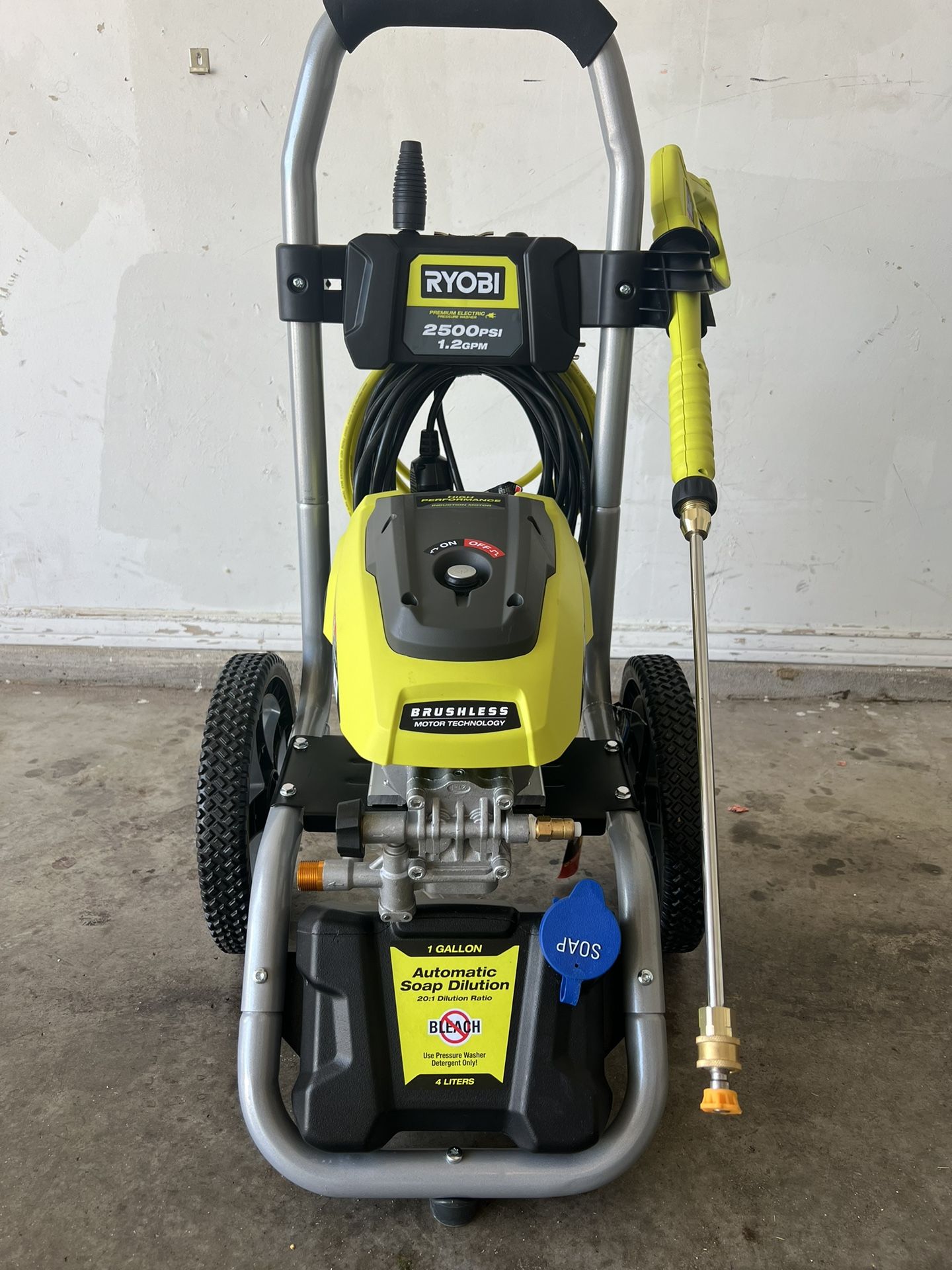2500 PSI 1.2 GPM High Performance Cold Water Electric Pressure Washer