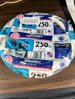 Romex SIMpull 14/3NM-WGX250 Building Wire, 600 V, Copper