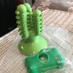 Dog dental chewy and poo bags